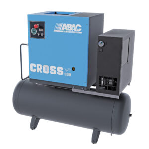 ABAC CROSS  ruuvikompressori 7,5kW iE4 moottorilla ja taajuusmuuttajalla